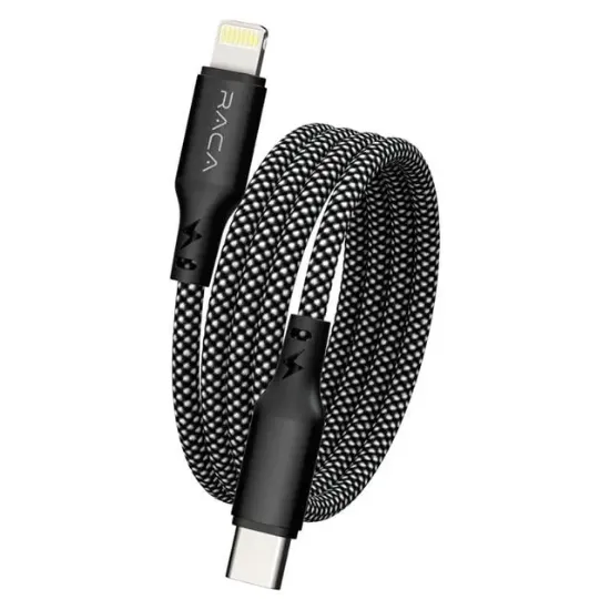 Raca RC20L 35 Watt Type-C to Lightning Manyetik Şarj Kablosu (1 Metre) - Siyah resmi