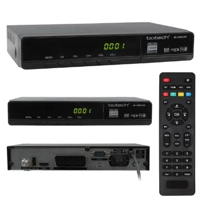 Botech BS-5000 HDMI + Scart + Usb Girişli 1080P Full HD Uydu Alıcı resmi
