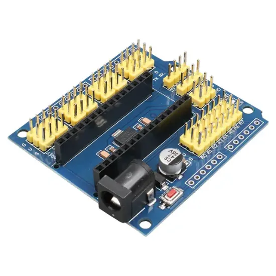 Arduino Uno Sensor Shield V4.0 (Mavi) Genişletme Kartı resmi