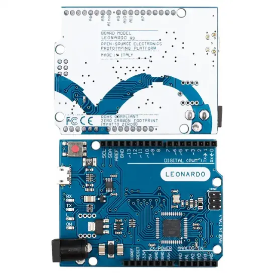 Arduino Leonardo R3 ATmega32U4 Mikrodenetleyici Geliştirme Kartı resmi