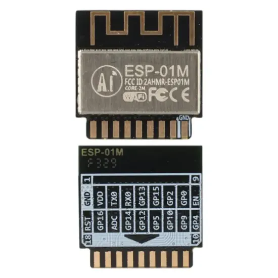 Ai-Thinker ESP-01M WiFi Modülü ESP8285 Çip Yerleşik Antenli Kablosuz Haberleşme Kartı resmi