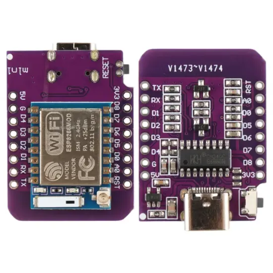 Wemos D1 Mini V4.0 ESP-C3 Geliştirme Kartı Type-C Girişli WiFi Bluetooth Modülü resmi