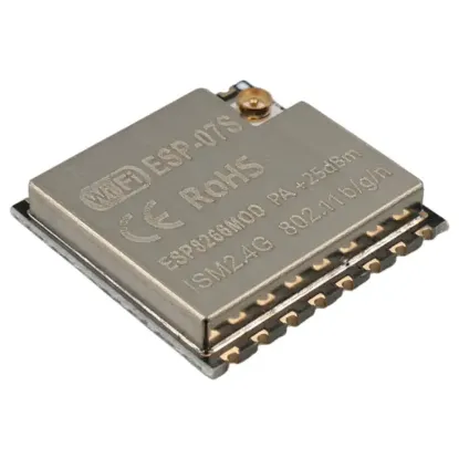 ESP-07S WiFi Modülü ESP8266 Çip Setli Harici Anten Girişli Kablosuz Haberleşme Kartı resmi
