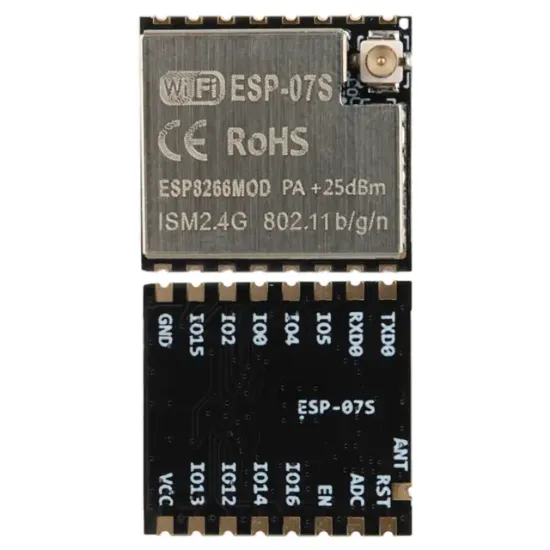 ESP-07S WiFi Modülü ESP8266 Çip Setli Harici Anten Girişli Kablosuz Haberleşme Kartı resmi