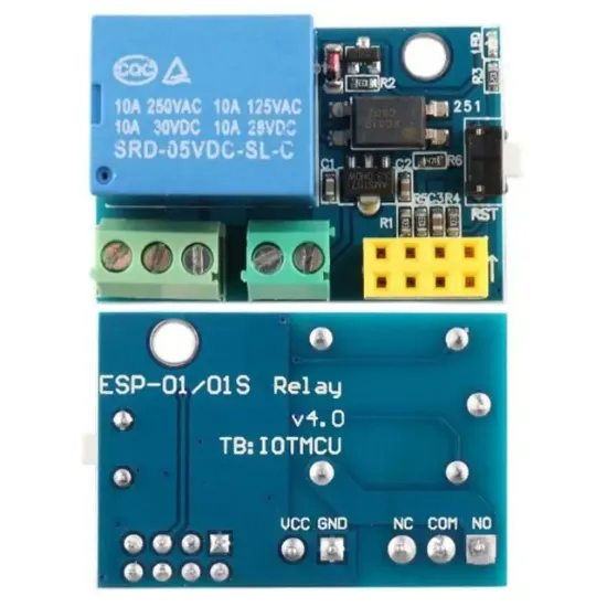 ESP-01 ESP-01S Röle Modülü 5V WiFi Akıllı Ev Otomasyonu Kontrol Kartı v4.0 resmi