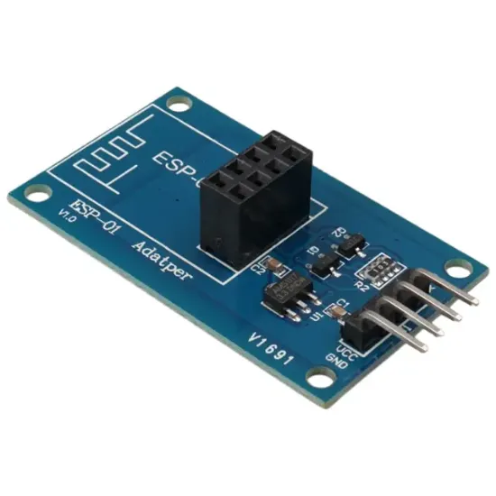 ESP-01 ESP8266 Seri WiFi Modül Adaptörü 3.3V - 5V Voltaj Dönüştürücü Kartı resmi
