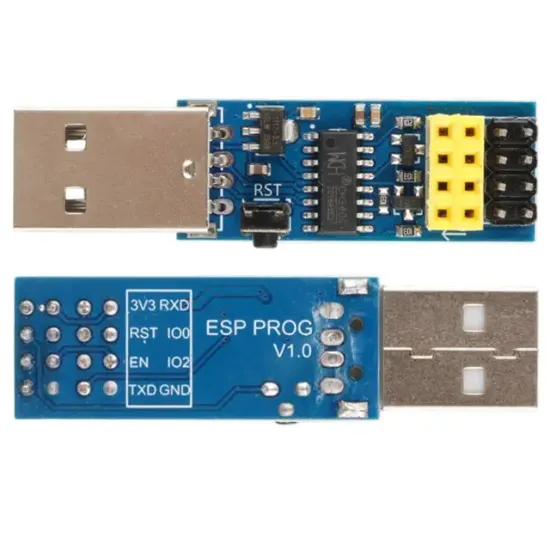 ESP-01S ESP PROG USB Programlayıcı Modül CH340C Çip Otomatik Resetli v1.0 resmi