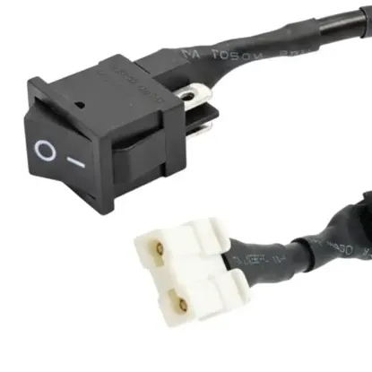 R13-0 2 Pin Siyah Soketli Yükseltici Anahtarı - 6A 250V (19x13mm) resmi