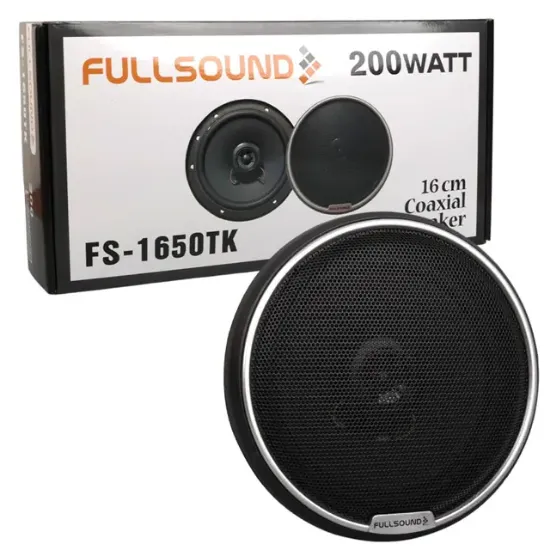 Fullsound FS-1650TK 16 CM 6'' 200 Watt Tweeterlı Kapaklı Oto Hoparlör (2'li Takım) resmi