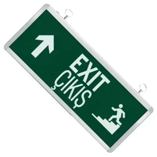 Horoz Robson HL330 3 Watt 160 Lümen Şarjlı Acil Çıkış Yukarı Merdiven EXIT Levhası Özellikleri (2'li Paket) resmi