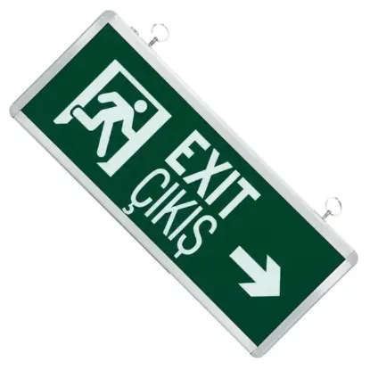 Horoz Robson HL330L 3 Watt 160 Lümen Şarjlı Acil Çıkış Sağ Sol EXIT Levhası Özellikleri (2'li Paket) resmi