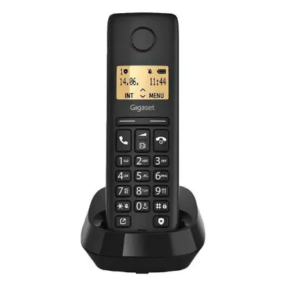 Gigaset Pure 100 Siyah DECT Telsiz Telefon - 14 Saat Konuşma 50 Kişilik Rehber Kapasitesi resmi