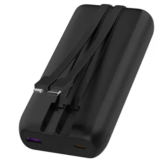 Snapron SNP-3013 22.5W PD 20.000mAh Dahili Kablolu ve Hızlı Şarjlı Powerbank resmi