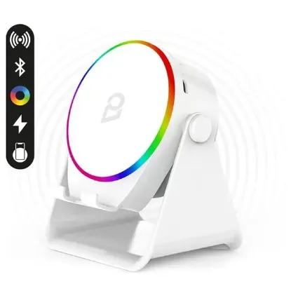 Enkado EKD-S11 5W İndüksiyonlu Bluetooth Hoparlör Ses Yükselten 2000mAh RGB Işıklı Standlı Speaker resmi