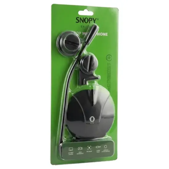 Snopy SN-130 Siyah Gürültü Engelleyici Masaüstü Mikrofon resmi