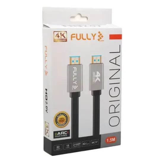 Fully G-507L 1.5 Metre 4K v2.0 Ultra HD Alüminyum Başlıklı HDMI Görüntü Kablosu resmi