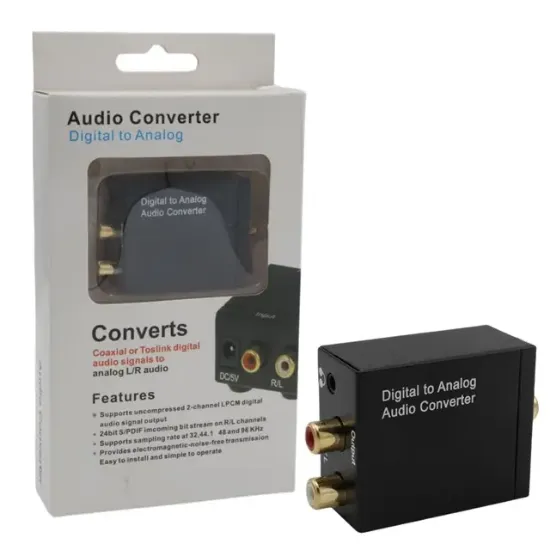 Fully G-538ND Optik/Koaksiyel Dijital Ses - Analog RCA Çevirici resmi