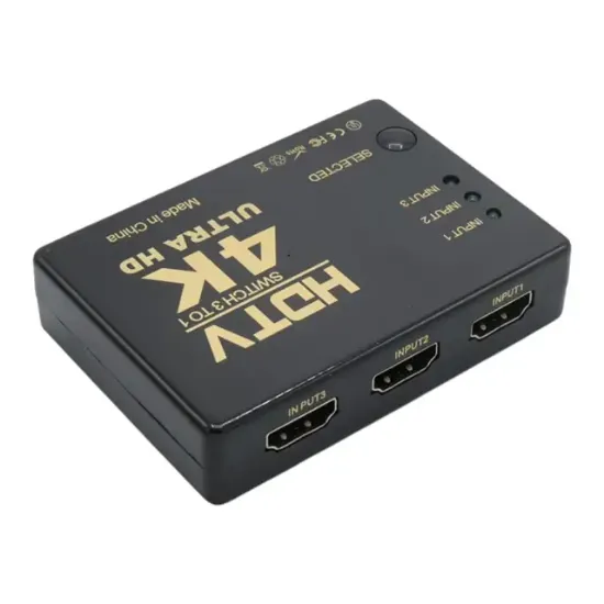 Fully G-538N 4K Ultra HD Destekli 3 Port Uzaktan Kumandalı HDMI Switch Çoğaltıcı resmi