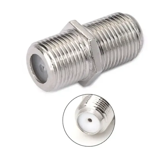 Herz Dişi-Dişi F Tipi Uydu Anten Kablosu Birleştirici (100 Adet) resmi