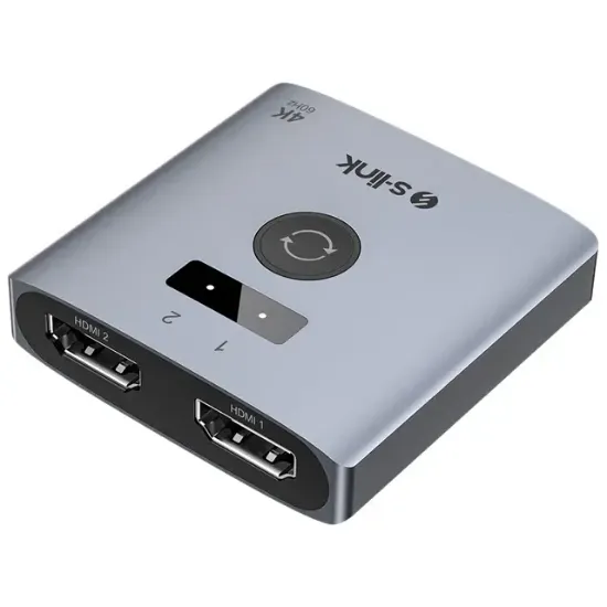 S-Link SL-LU602 2-Port 4K 60Hz HDMI Çift Yönlü (Bi-Directional) Akıllı Switch resmi