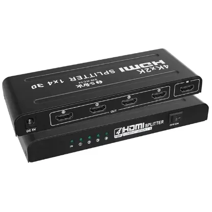 S-Link SW-KC34 4 Port 4Kx2K HDMI Görüntü Çoğaltıcı Splitter Full HD 3D Destekli  resmi