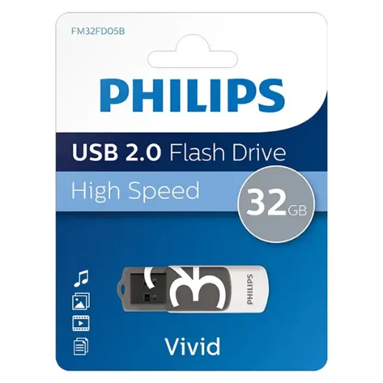 Philips Vivid FM32FD05B/00 32GB USB 2.0 Flash Bellek resmi