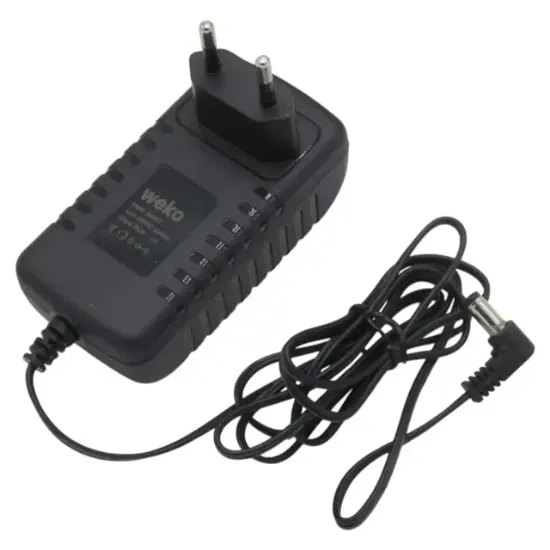 Weko 25.2 Volt - 2 Amper 5.5x2.5mm Uçlu Yerli Üretim Priz Tipi Adaptör 1.2 Metre Uzunluk resmi