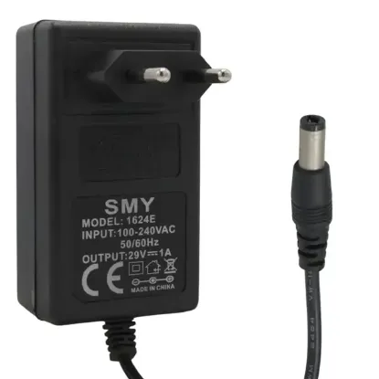 Smy 1624E 29 Volt 1 Amper 5.5*2.5mm + 5.5x2.1mm Uçlu Uyumlu Priz Tipi Adaptör resmi