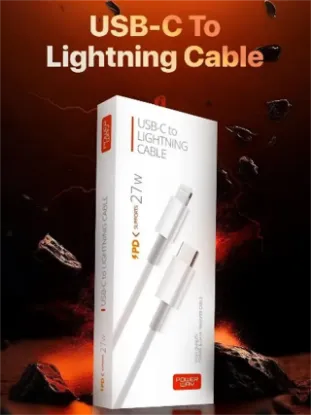 Powerway PD27 27W Type-C To Lightning Hızlı Şarj ve Veri Kablosu resmi