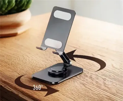 Powerway DMS33 Full Metal Gövde 360 Derece Dönebilen Profesyonel Masaüstü Telefon Standı resmi