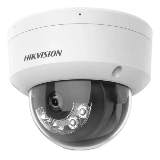 Hikvision DS-2CD1141G2-LIUF 4 MP 2.8mm Smart Hybrid Light Sesli Dome IP Kamera Gece Renkli Görüntü resmi
