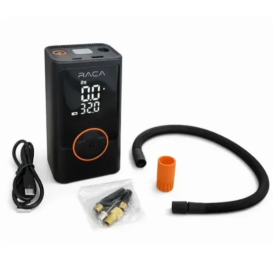 Raca Dijital Ekranlı Araç, Lastik, Top, Bisiklet Şişirme Taşınabilir Hava Kompresörü resmi