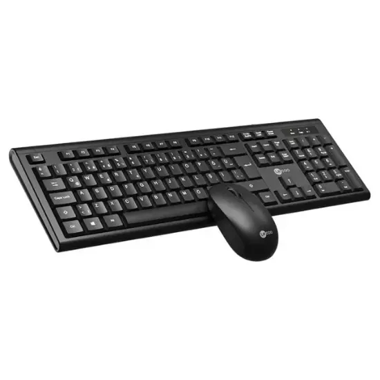 Lenovo Lecoo KW200-BK Siyah Kablosuz Ofis Klavye Mouse Seti (Numpadli) resmi