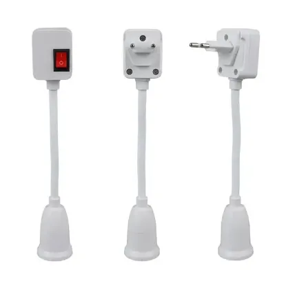 Ledx DY-105 Prizi E27 Duya Dünüştürücü Açma Kapama Anahtarlı Oynar Başlıklı Duy resmi