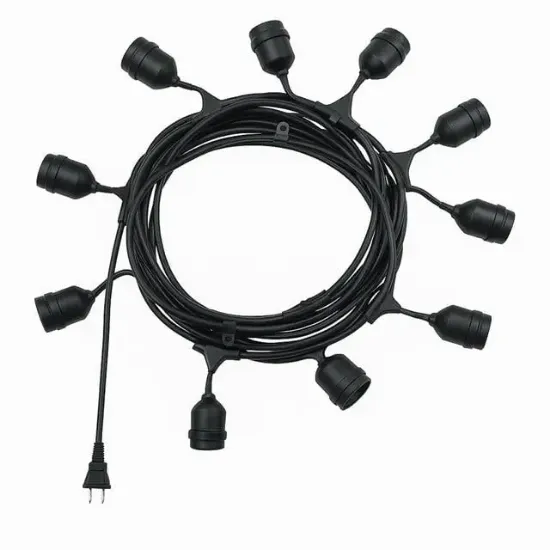 Ledx KB00002 10'lu E27 Duy Sıralı 10 Metre Lamba Kablosu (10 Adet Duy İçerir) resmi