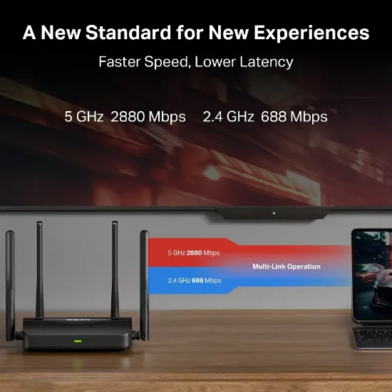 Mercusys MR25BE Dual Band Wi-fi 7 Router resmi