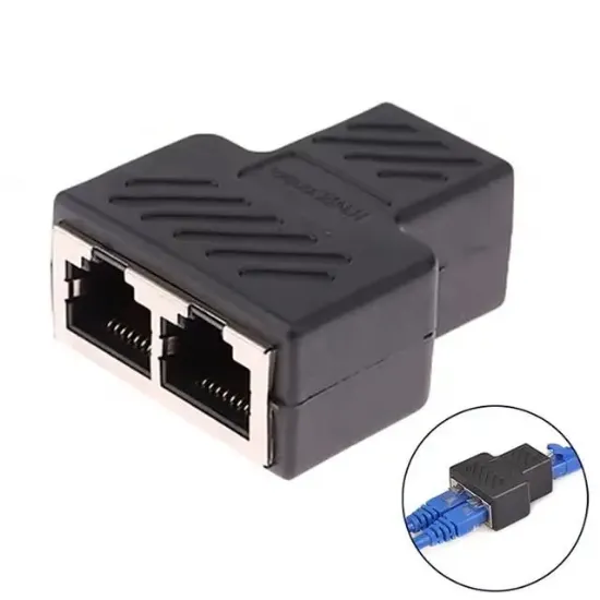 PowerMaster PM-26130 Ethernet RJ45 TO 2X Çoklayıcı Dişi Splitter Adaptör resmi