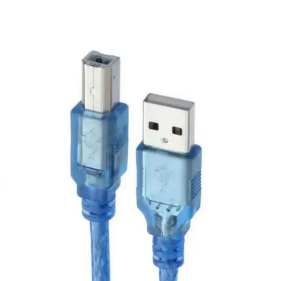 PowerMaster PM-3267 3 Metre Şeffaf Mavi USB 2.0 Yazıcı Kablosu resmi
