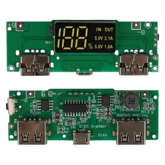 Weko WK-22851 Lityum Pil Powerbank Şarj Modülü Dijital Ekranlı İki Port 5V-2.1A resmi