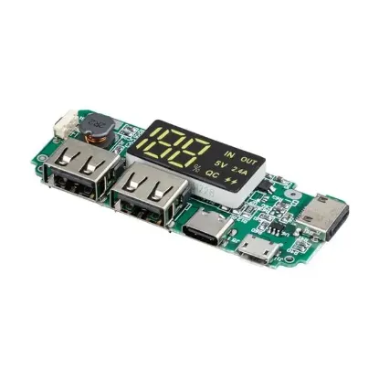 Weko WK-22852 Lityum Pil Powerbank Şarj Modülü Dijital Ekranlı Üç Port 5V-2.4A resmi