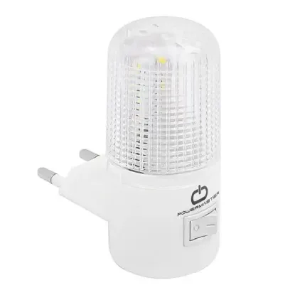 Powermaster QL-102 Ledli Anahtarlı Gece Lambası (0.5 Watt Saatte) resmi