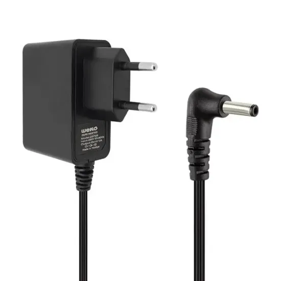 Weko 5 Volt - 1 Amper 3.5*1.35 Uçlu Yerli Üretim Plastik Kasa Priz Tipi Adaptör resmi