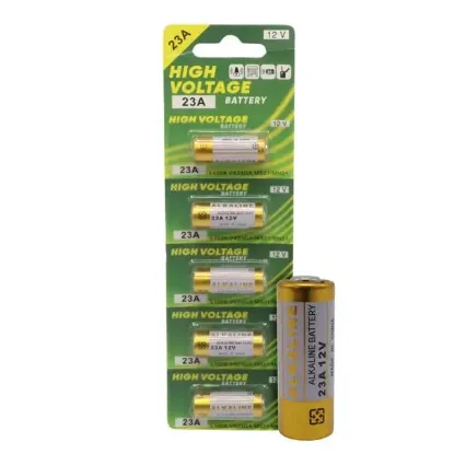 PowerMaster LR23A 12 Volt 23A Kalın Alarm Pili Alkaline Batarya (5'LI Paket) resmi