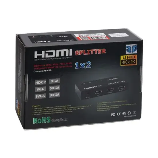 Powermaster 2 Port 1080P HDMI Dağıtıcı PM-14217 resmi
