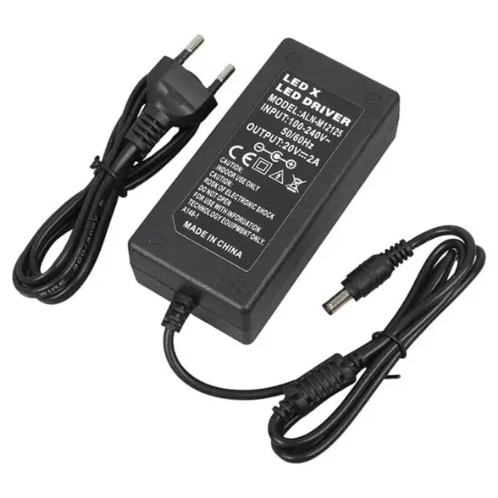 Powermaster PM-31056 20 Volt - 2 Amper 5.5*2.5 Mm Uçlu Adaptör (Lenovo Ibm Notebook) resmi