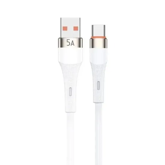 Powerway HC05 Örgülü 5 Amper USB TO Type- C 1 Metre Şarj Data Kablosu resmi