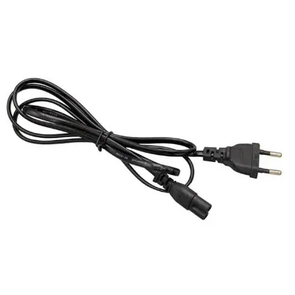 Fully M-1303E Siyah 1.5 Metre 2 Pin Teyp Kordon Fişi Cereyan Kablosu resmi