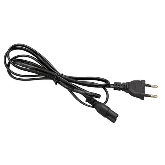 Fully M-1303E Siyah 1.5 Metre 2 Pin Teyp Kordon Fişi Cereyan Kablosu resmi