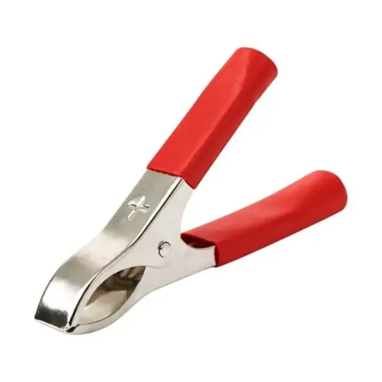 Powermaster PM09-1039 Orta Boy 75mm Krokodil Akü Maşası Kırmızı resmi