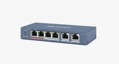 HIKVISION DS-3E0106P-E/M 4XFE+2XFE 35W POE SWITCH resmi